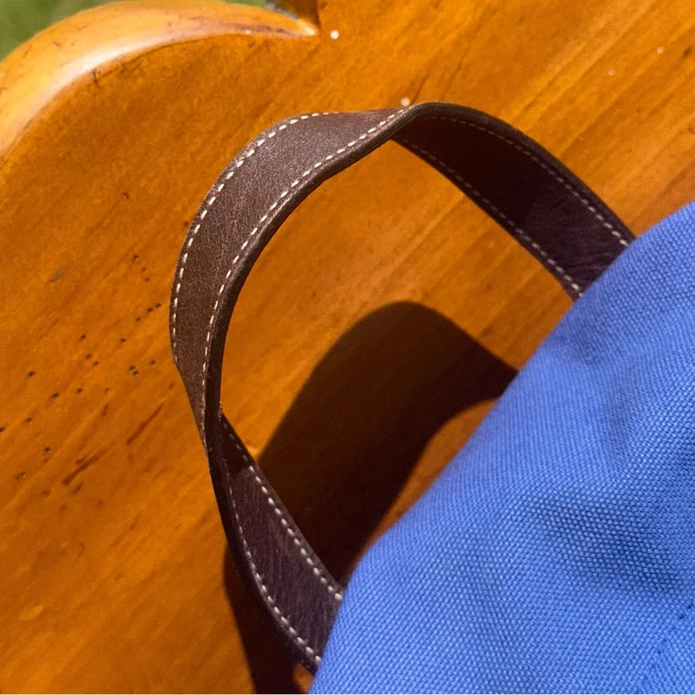 AUTHENTIC Prada Tessuto Nylon Bright Blue Double Buckle Backpack.